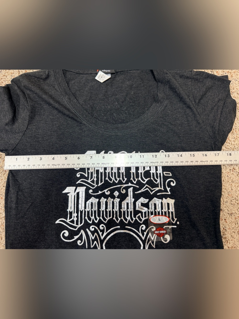 Harley-Davidson Black and White Logo Tee - Picture 2 of 6